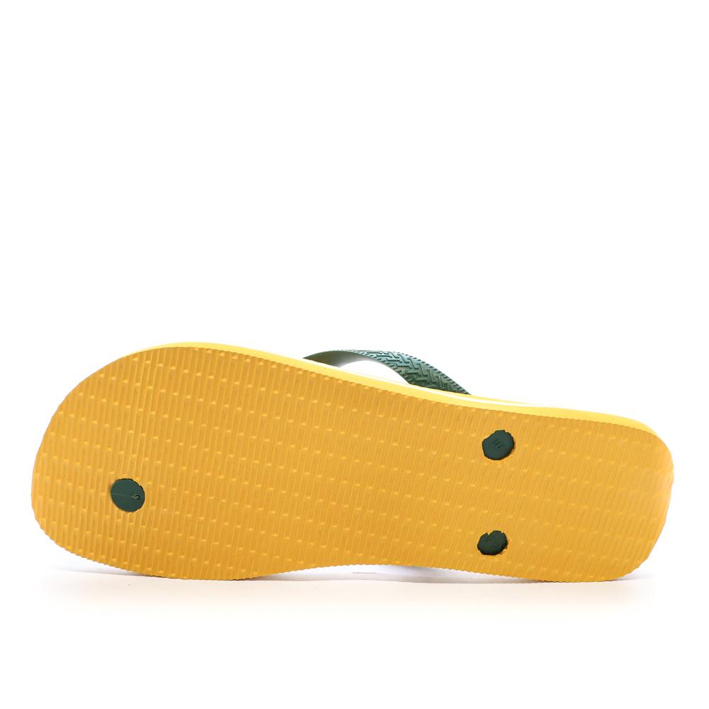 Chanclas amarillas unisex Havaianas Brasil Logo Infradito ver 2