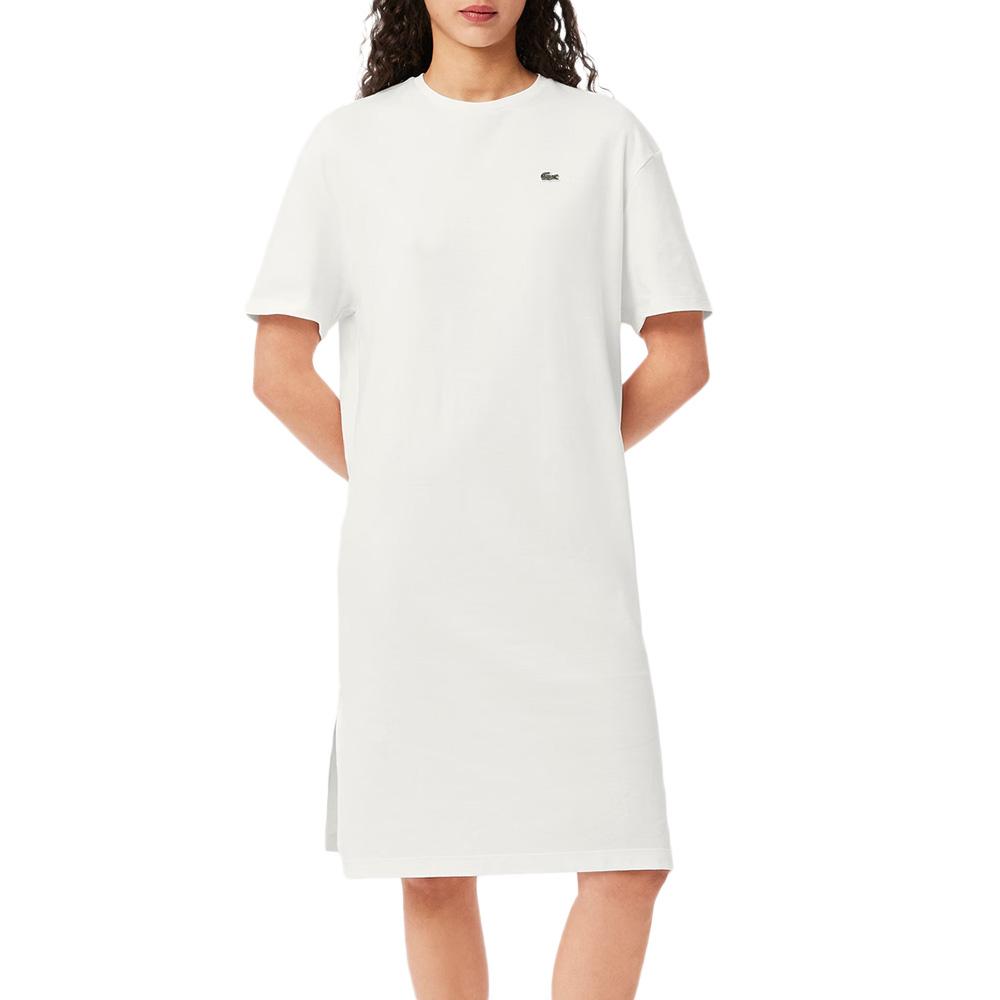 Weißes Kleid für Frauen Lacoste Oversized EF2883 günstig
