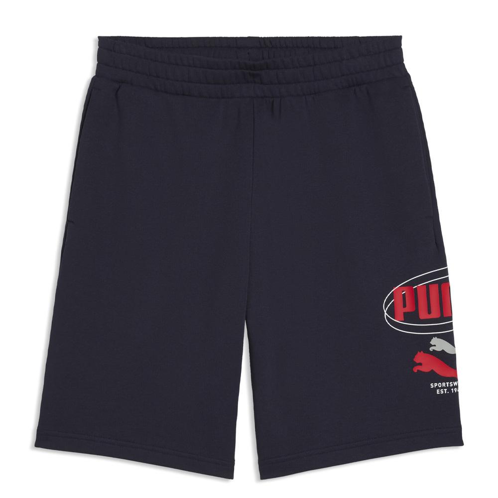Pantalón corto azul marino para hombre Puma Story ver 2