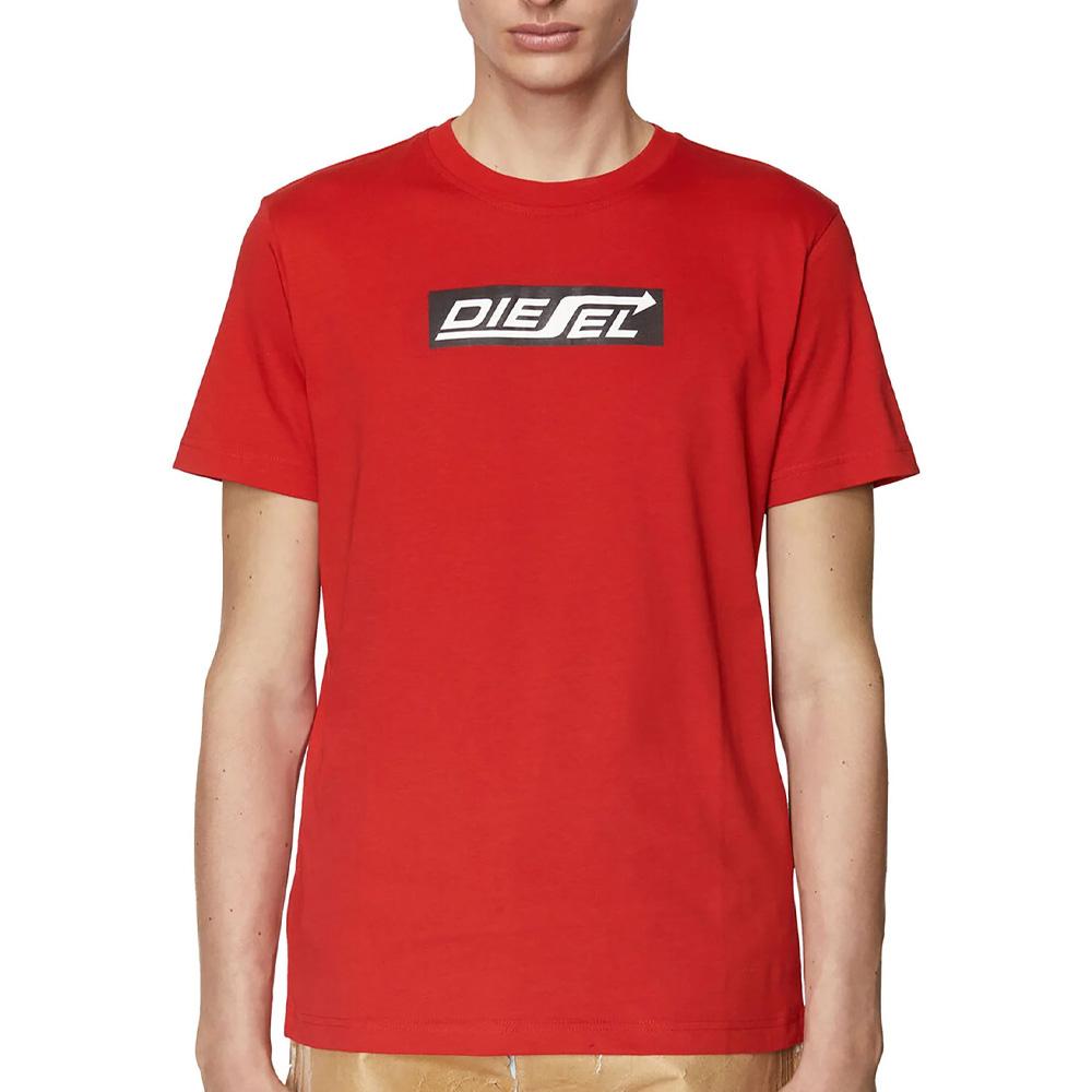 T-shirt Rouge Homme Diesel T-Just pas cher