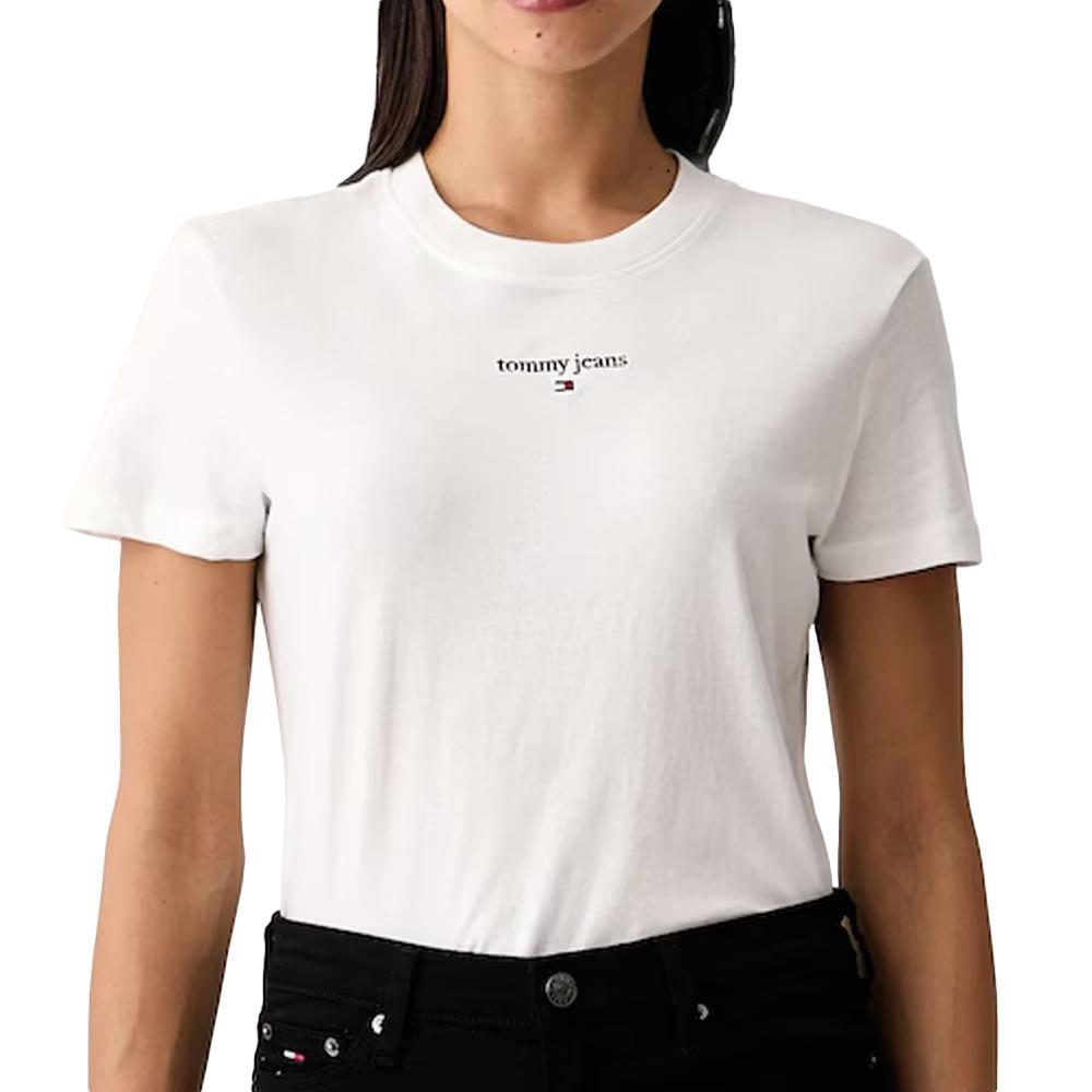 T-Shirt Blanc Femme Tommy Hilfiger Classic pas cher