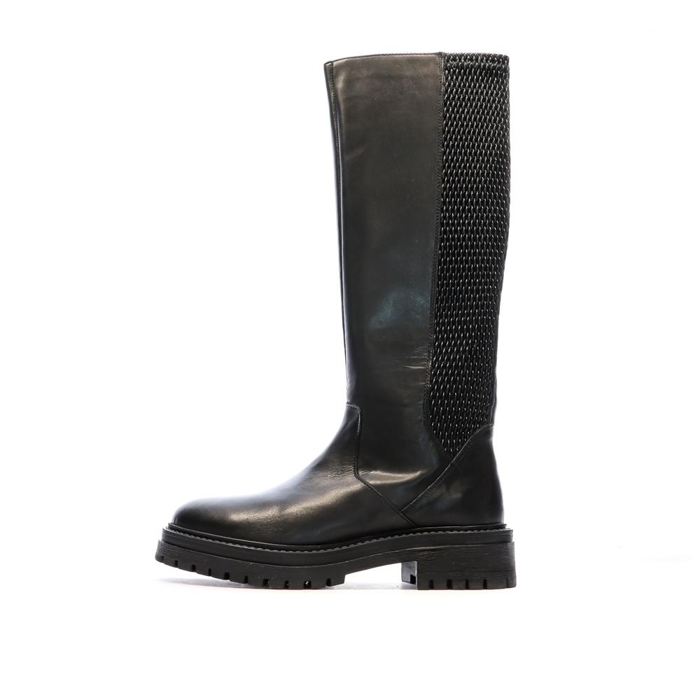 Schwarze Stiefel Frau Geox Iridea günstig
