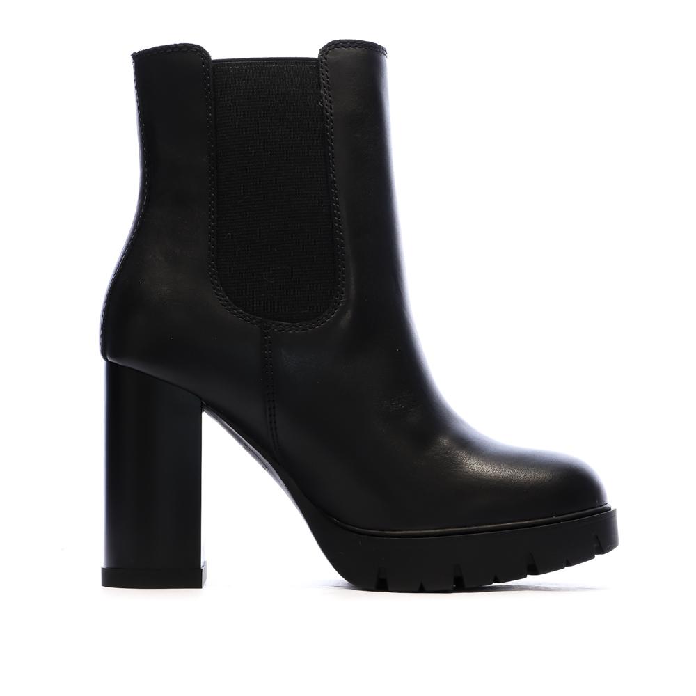 Schwarze Damen-Stiefeletten von Tommy Hilfiger im Chelsea-Stil Ansicht 2