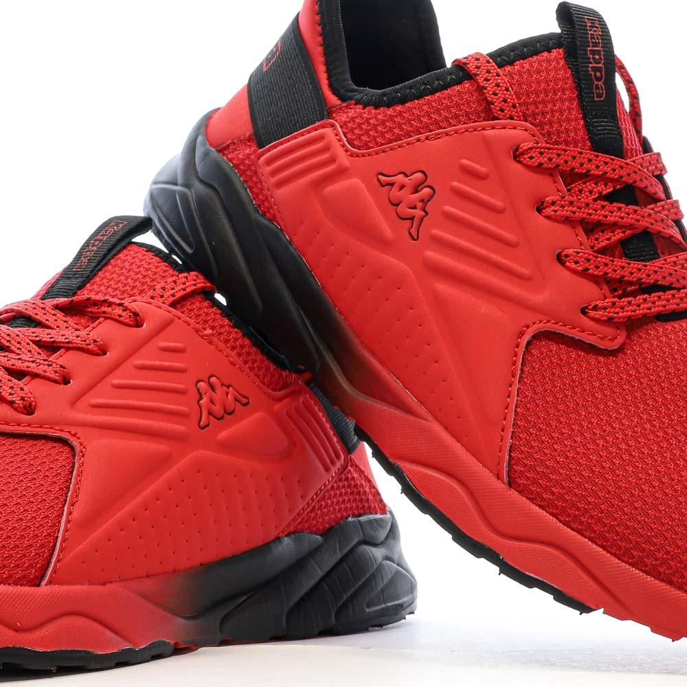 Schwarze/Rote Jungen-Sneakers Kappa San Puerto Lace Ansicht 7