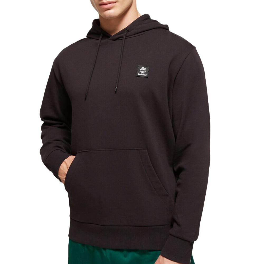 Schwarzes Herren-Sweatshirt von Timberland mit gewebtem Emblem günstig