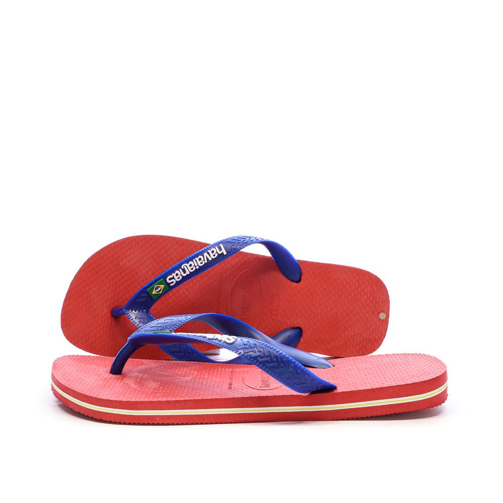 Tongs Rouge/Bleu/Jaune Femme Havaianas Slim 1740 pas cher