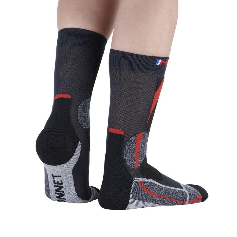 X1 Paire de Chaussettes Noir/Rouge Mixte Monnet Trek Expert vue 2
