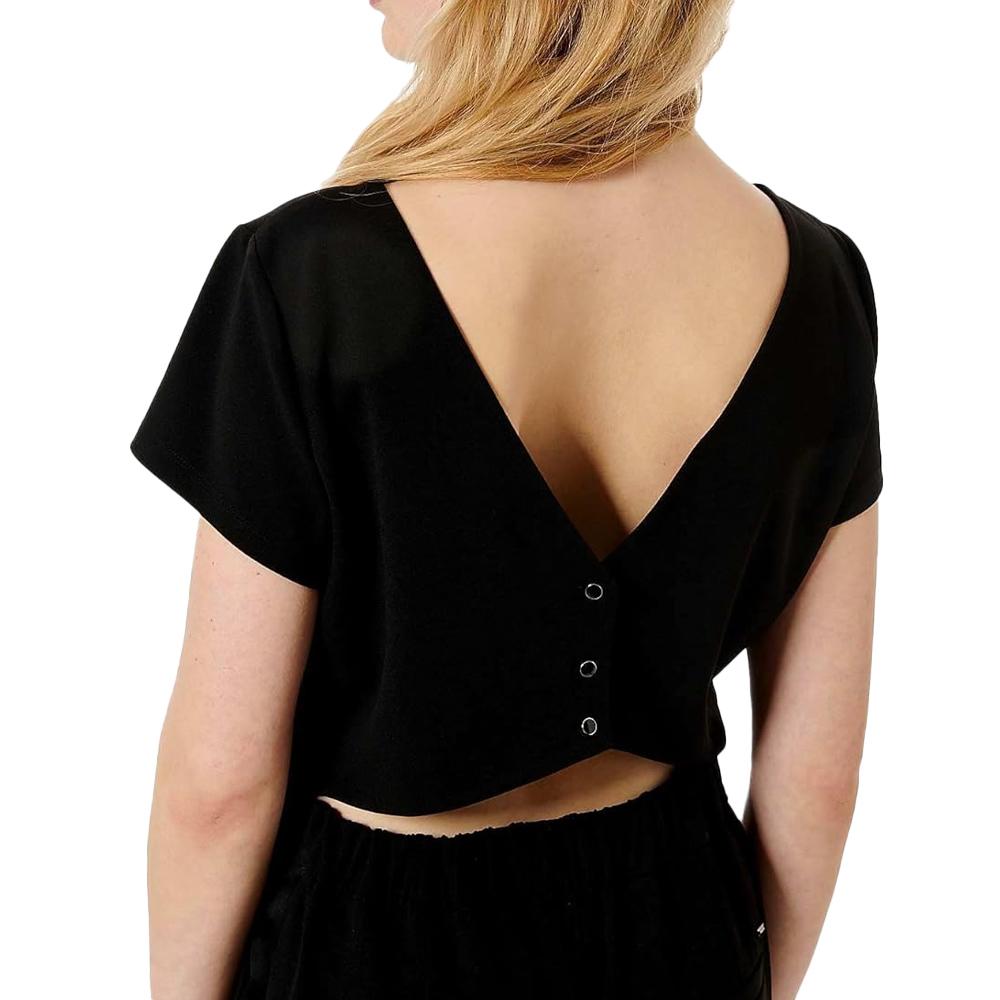 Jumpsuit Schwarz Frau Kaporal AROW Ansicht 2