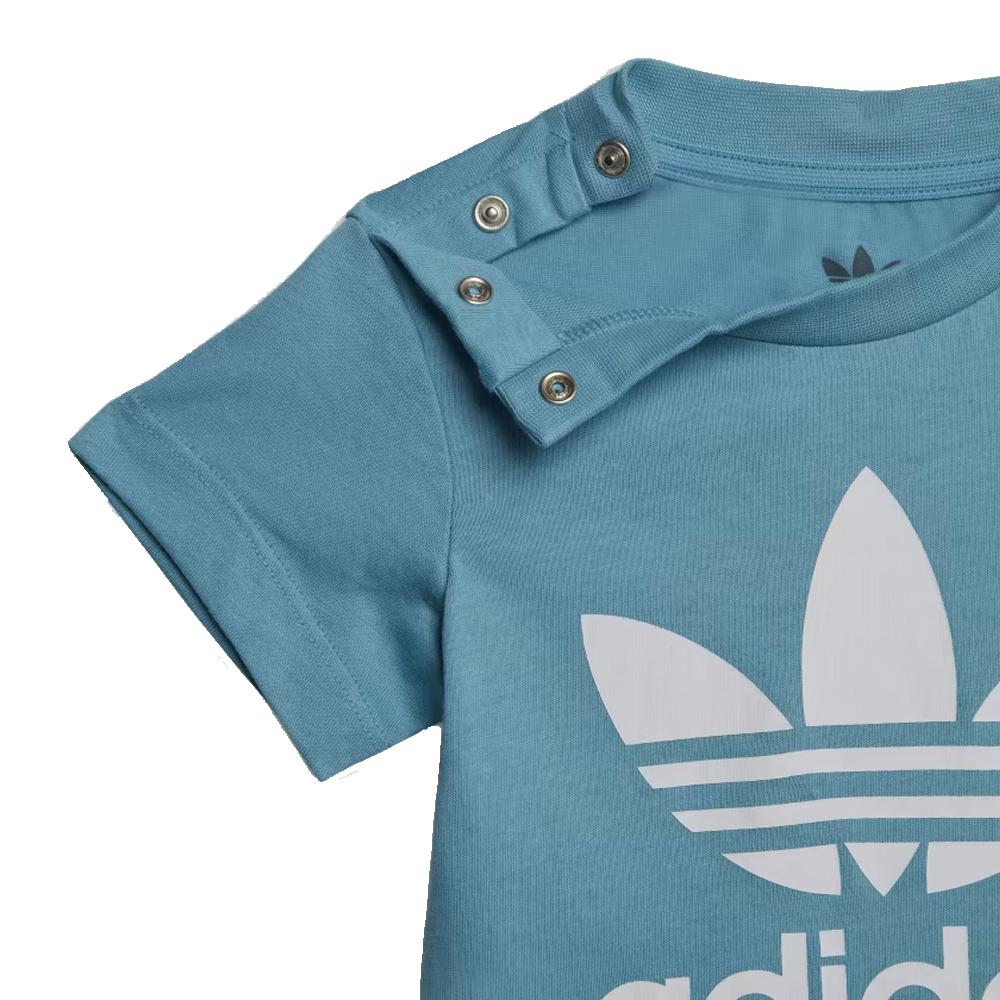Adidas Trefoil Boy's Blaues T-Shirt Ansicht 3