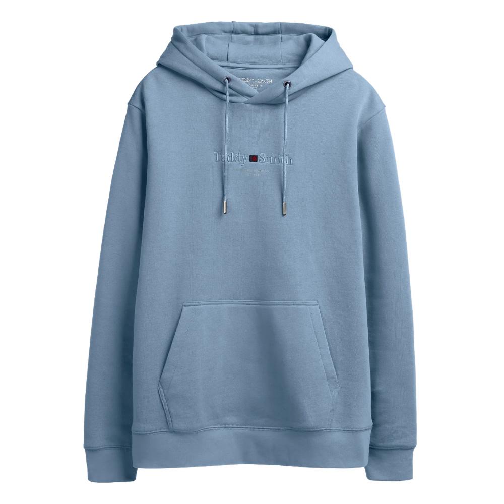 Hellblauer Herren-Kapuzenpullover Teddy Smith Hoody günstig