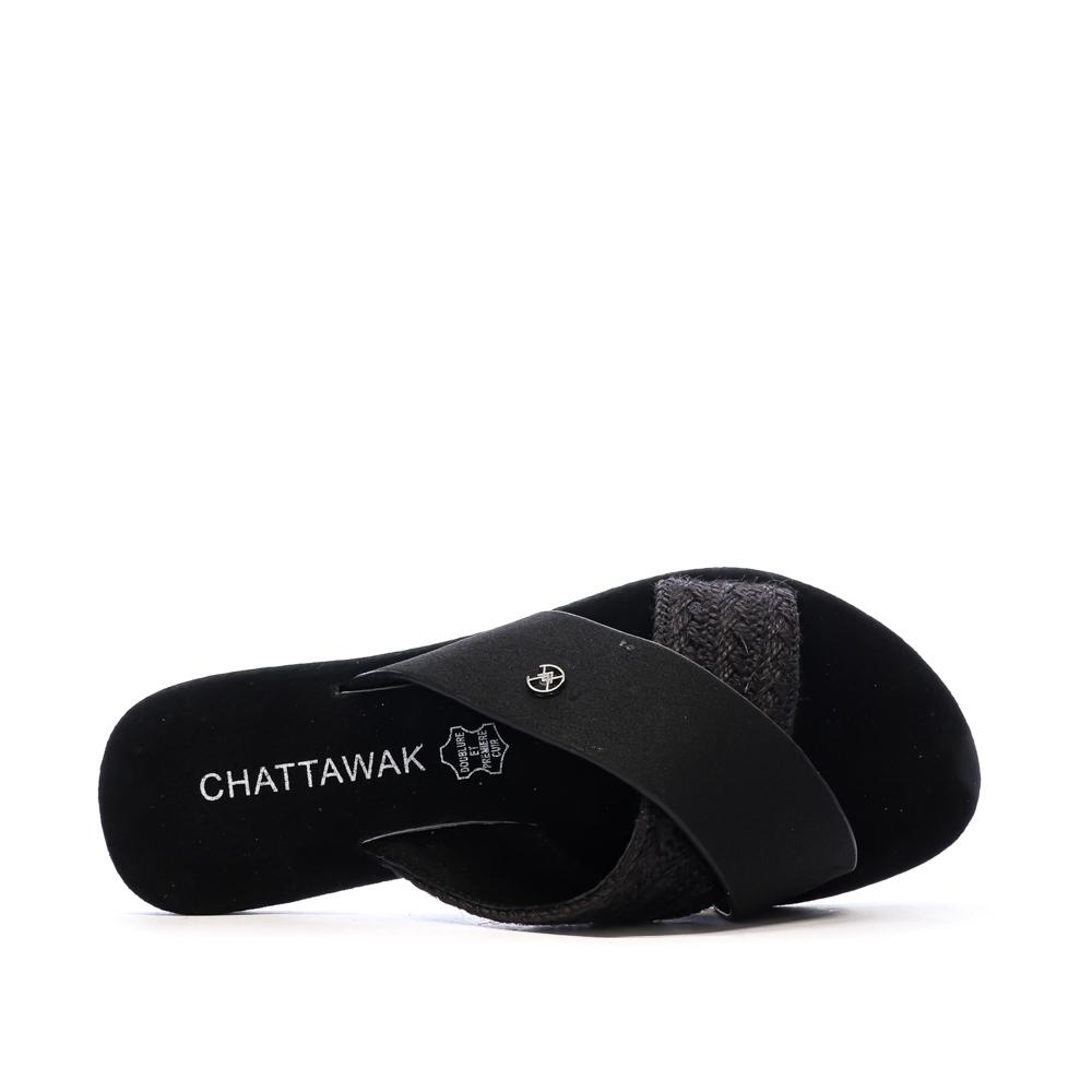 Sandalen Schwarz Frau Chattawak Dacota Ansicht 4