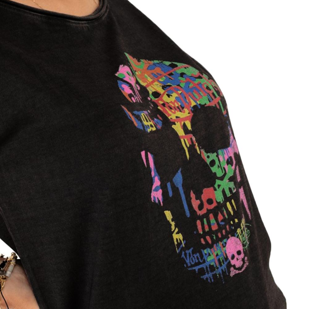 T-shirt Noir Femme Von Dutch Full vue 3