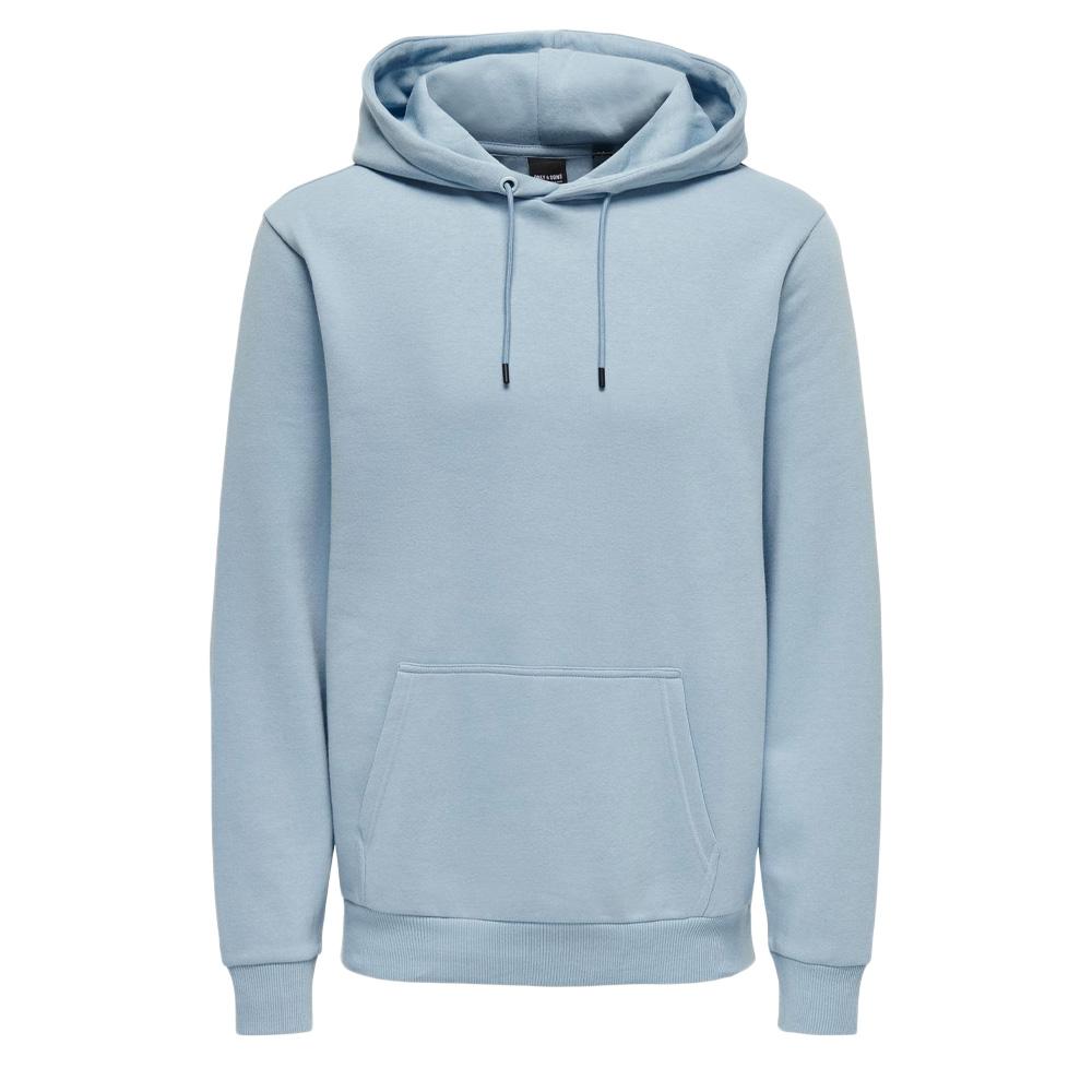 Mittelblaues Kapuzensweatshirt Mann Only &amp; Sons Ceres Ansicht 3