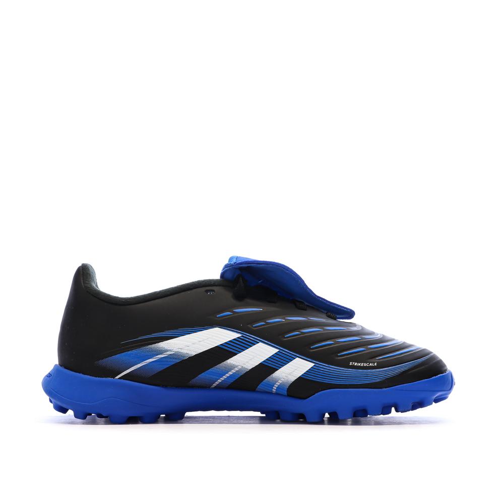 Chaussures de Foot Noir/Bleu Junior Adidas Predator League FT vue 2