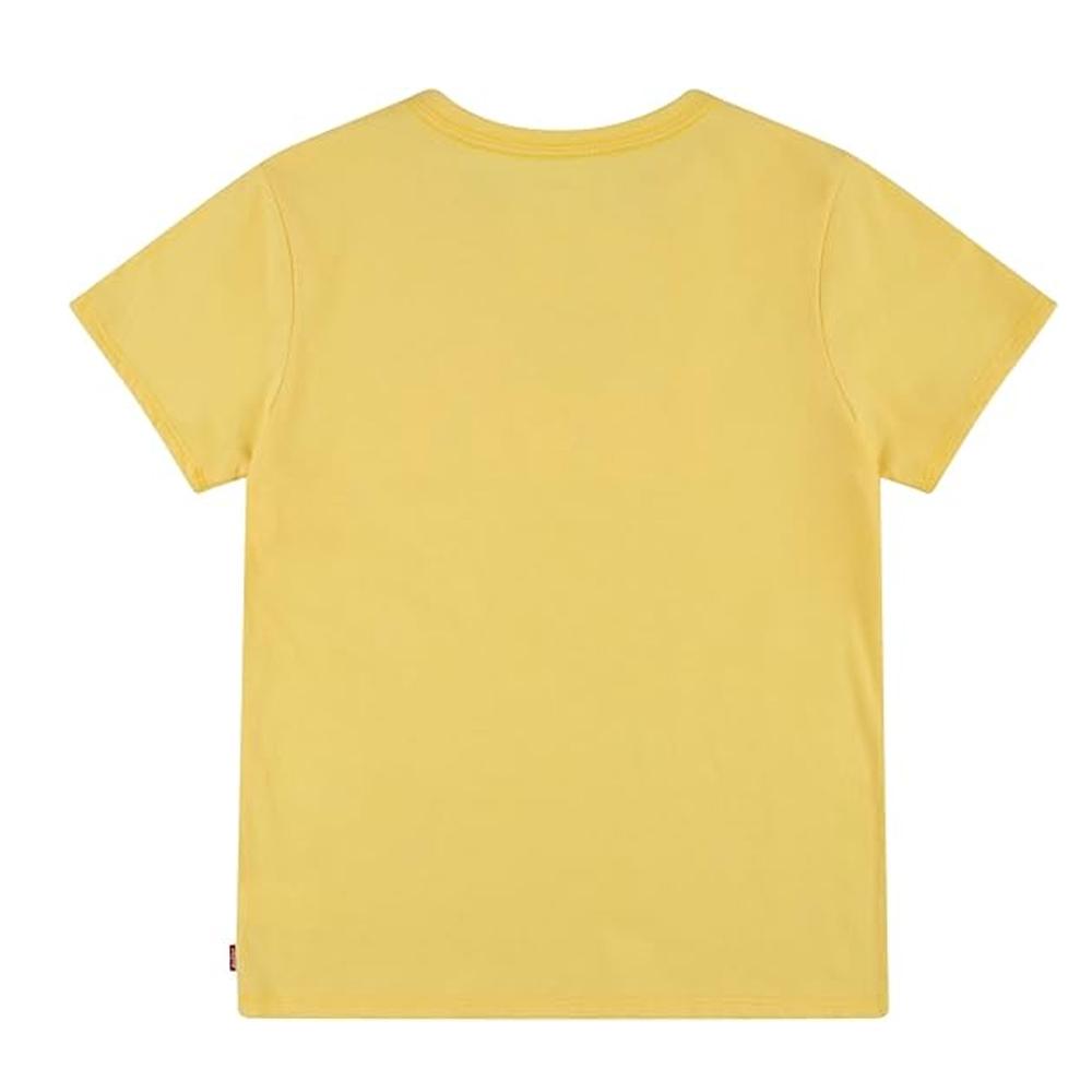 T-shirt Jaune Fille Levi's 4EH701 vue 2