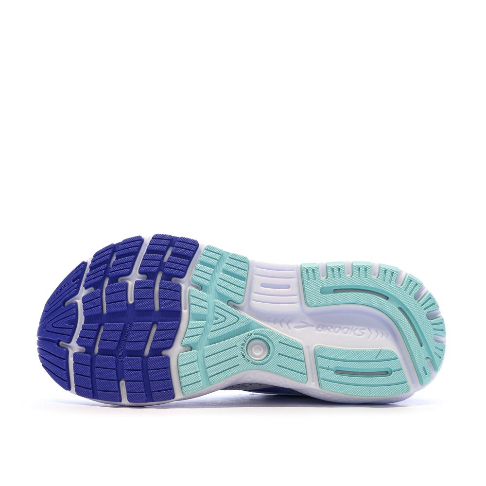 Brooks Ghost 16 Women’s White/Blue Running Shoes Photo of the Espace des Marques %store% store - view of %key%