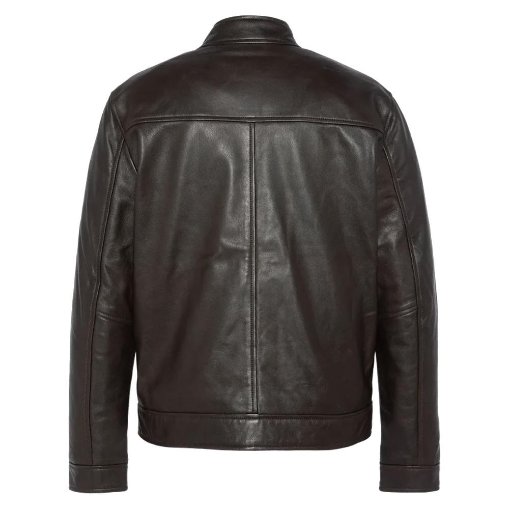 Blouson en cuir Marron Homme Schott Blouson WILLIAM vue 2