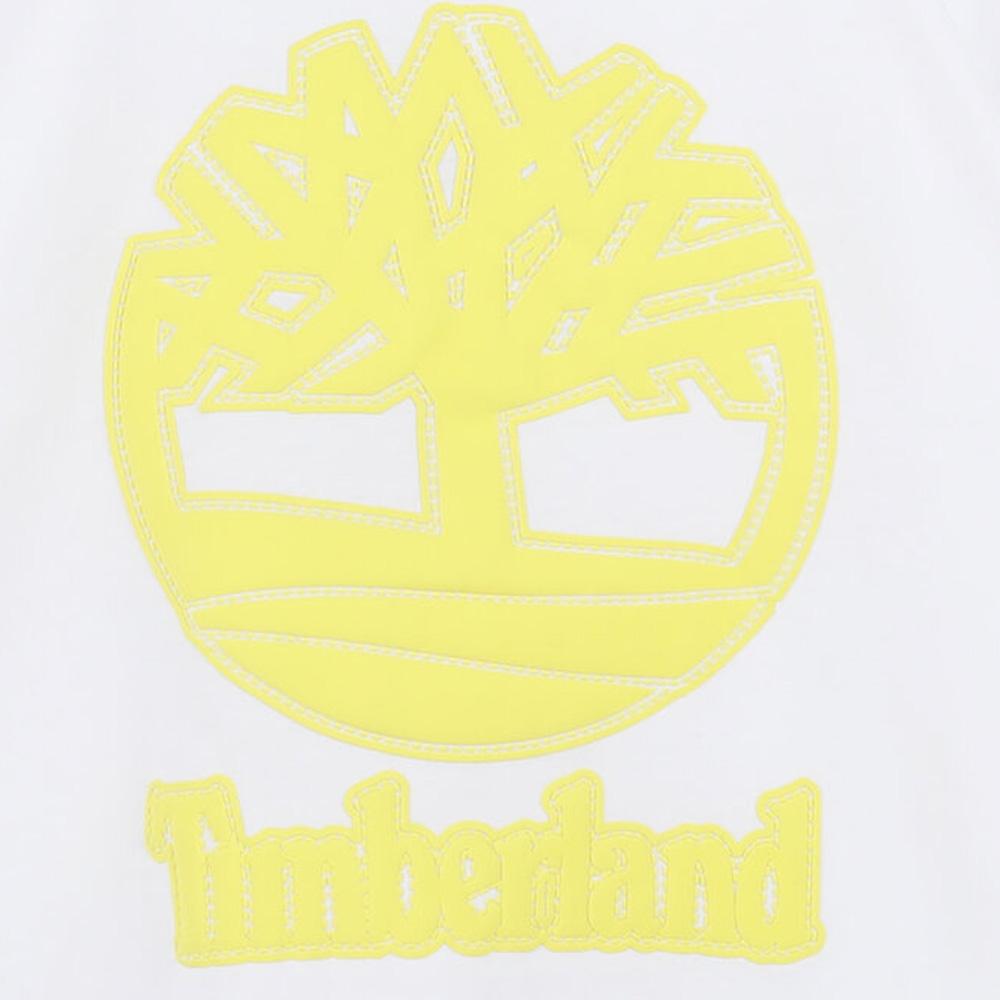 T-Shirt Blanc/Jaune Garçon Timberland T60482 vue 2