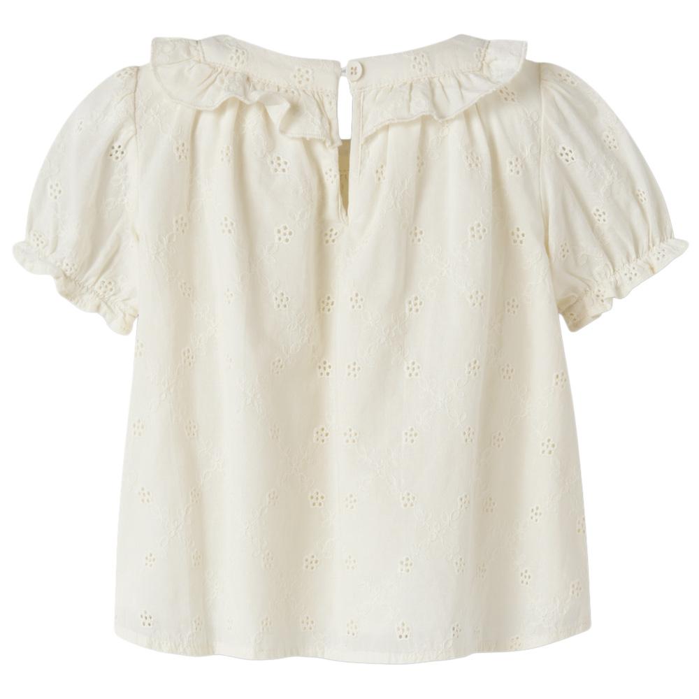 Blusa blanca para niña Lil' Atelier Hosa Loose ver 2