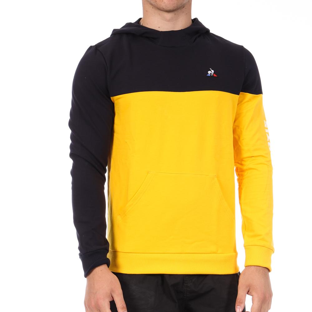 Men's navy/yellow sweatshirt Le Coq Sportif Captain Photo of the Espace des Marques %store% store - view of %key%