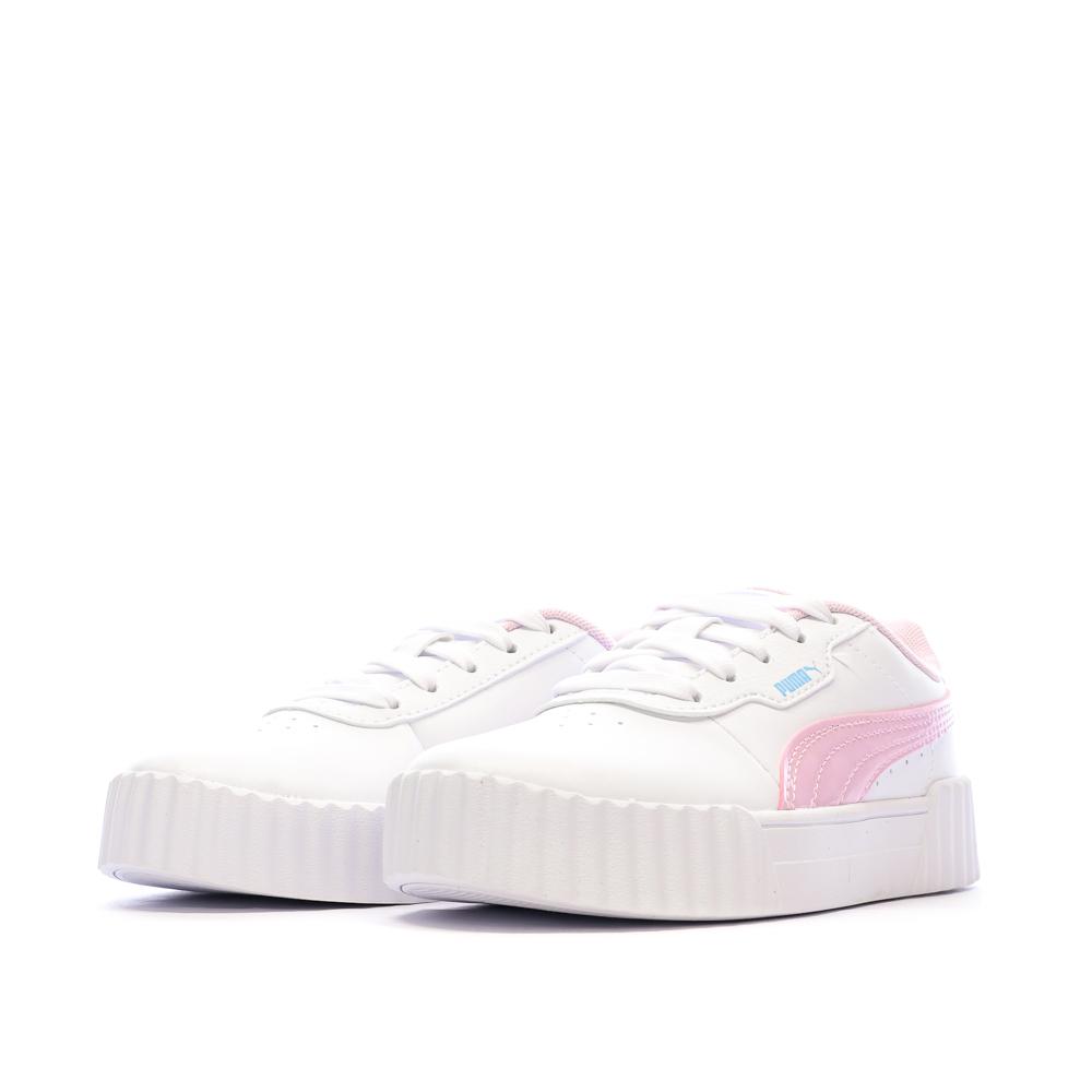 Weiß-rosa Puma Carina 3.0 Jellyy Sneaker für Mädchen Ansicht 6