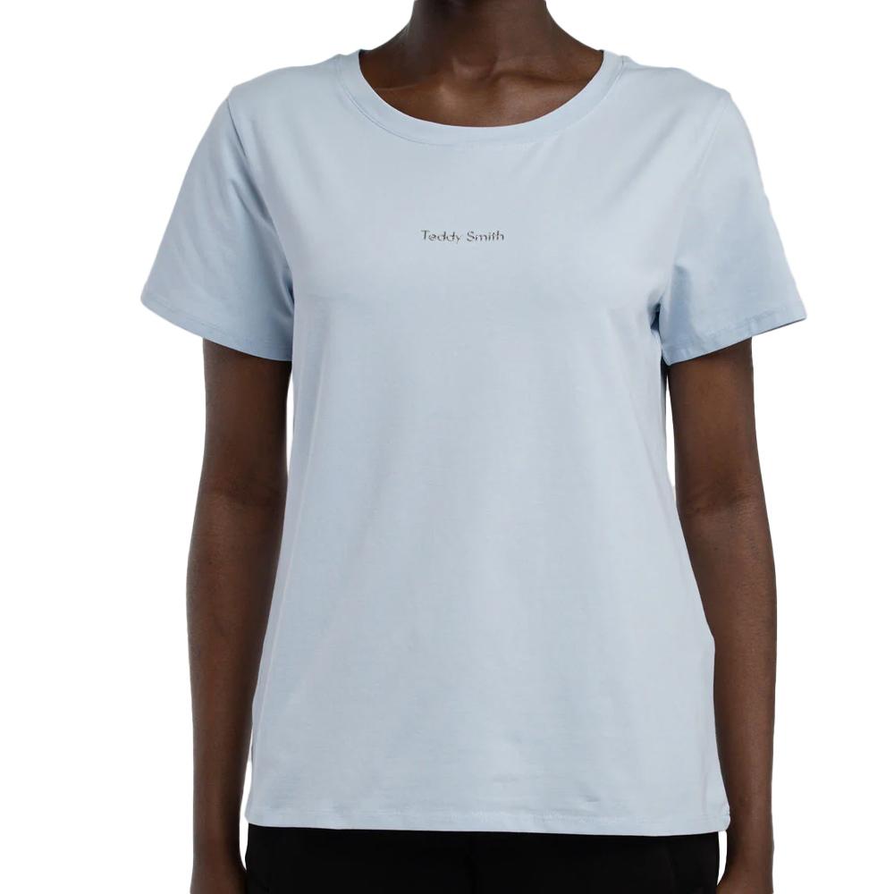 Teddy Smith Ribelle Women's Light Blue T-Shirt affordable