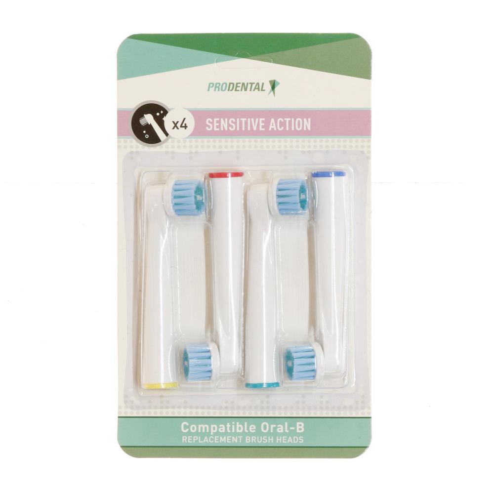 X4 Prodental Sensitive Action Ersatz-Rotationsbürsten günstig