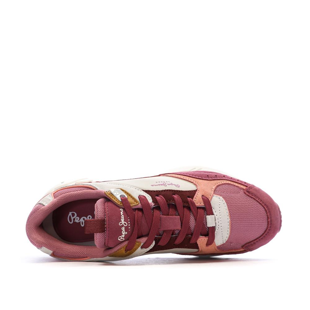 Women’s Pink/Beige Trainers – Pepe Jeans Marlon Photo of the Espace des Marques %store% store - view of %key%