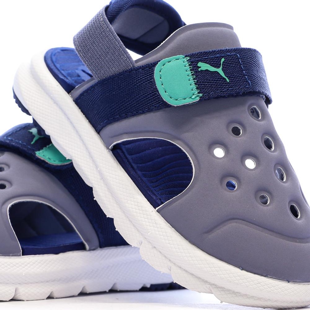Puma Evolves Unisex Blue-Grey Sandals Photo of the Espace des Marques %store% store - view of %key%