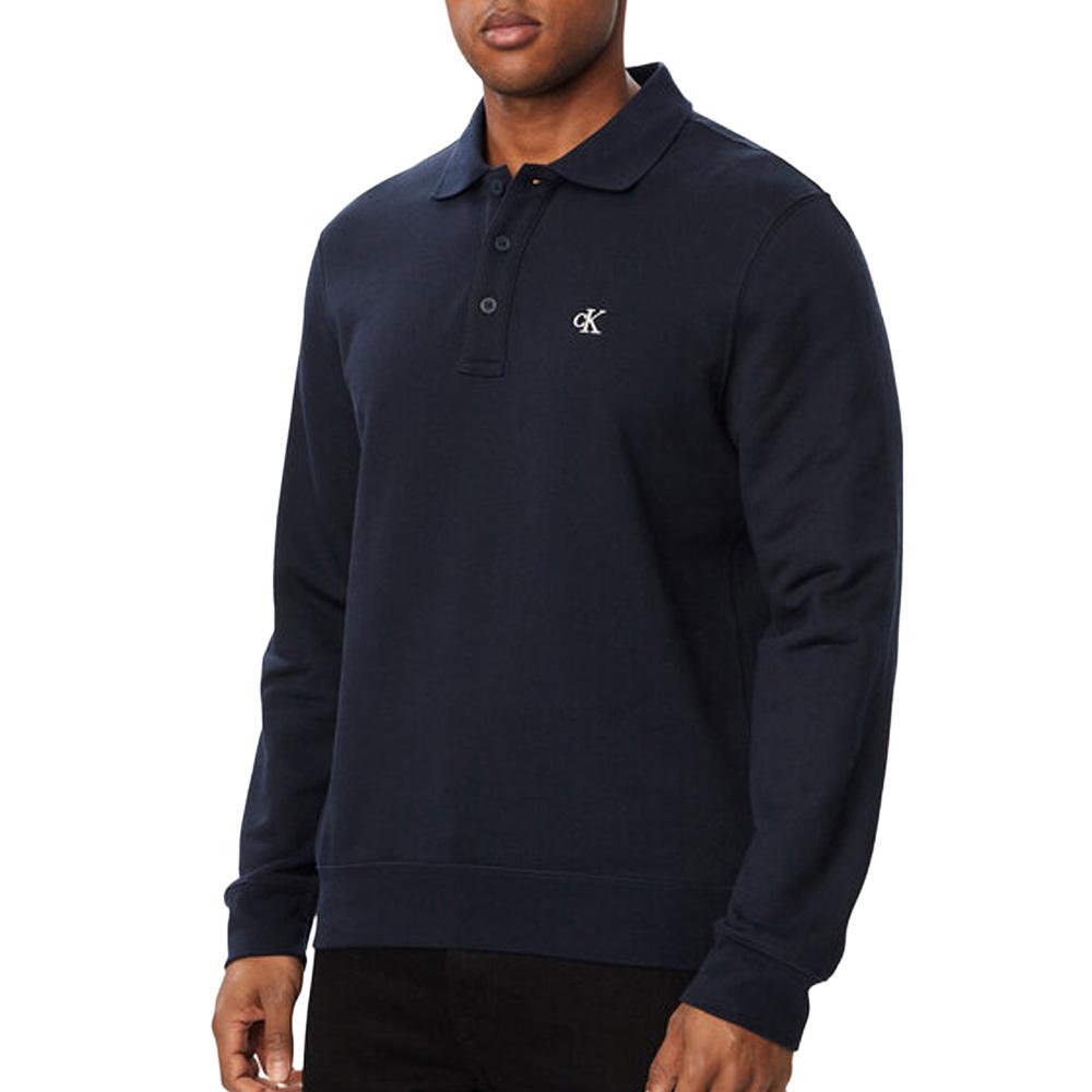 Calvin Klein Jeans Herren-Polo in Marineblau Monog günstig