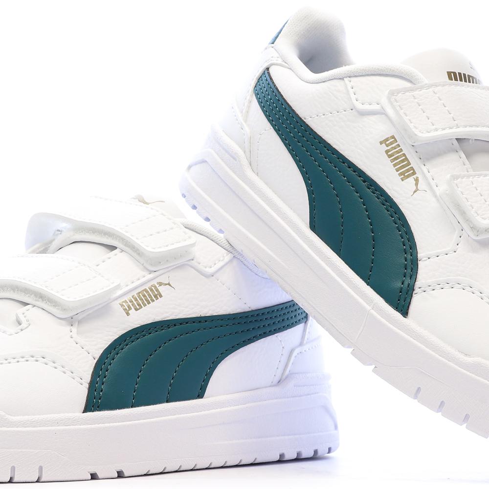 Weiß-grüne Sneaker für Jungen von Puma 403740 Ansicht 7