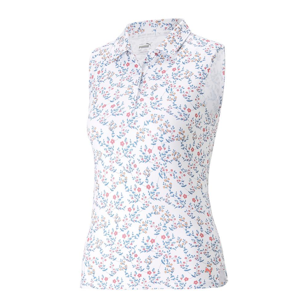 Girl's Puma Flo Polo White Print affordable