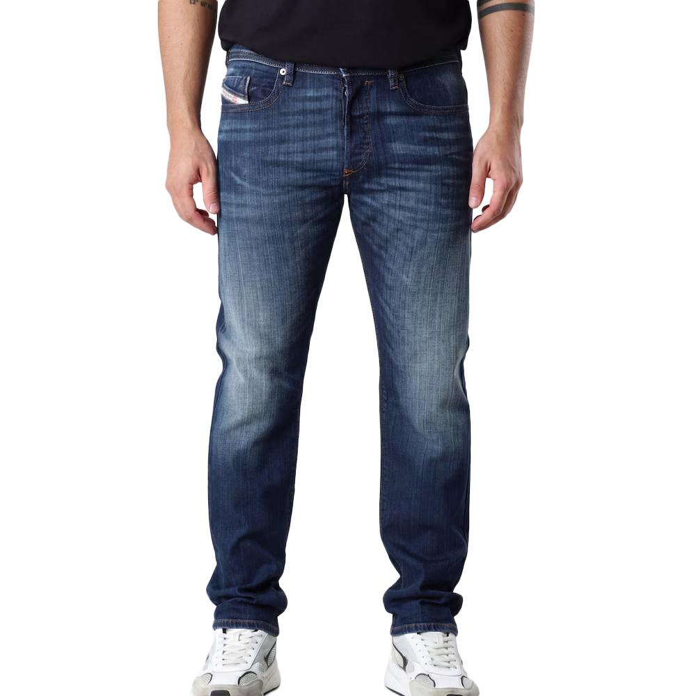 Dunkelblaue, verwaschene Jeans für Herren von Diesel, Modell Buster, Artikelnummer A00893 günstig