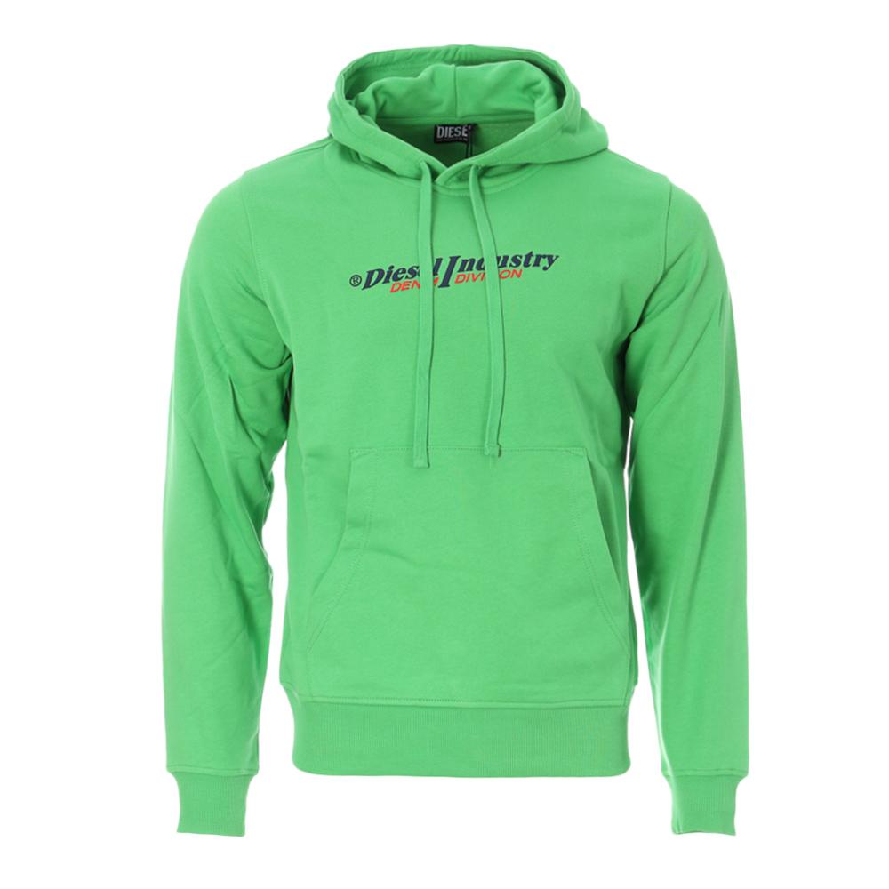 Sweat Vert Homme Diesel Felpa A12751 pas cher