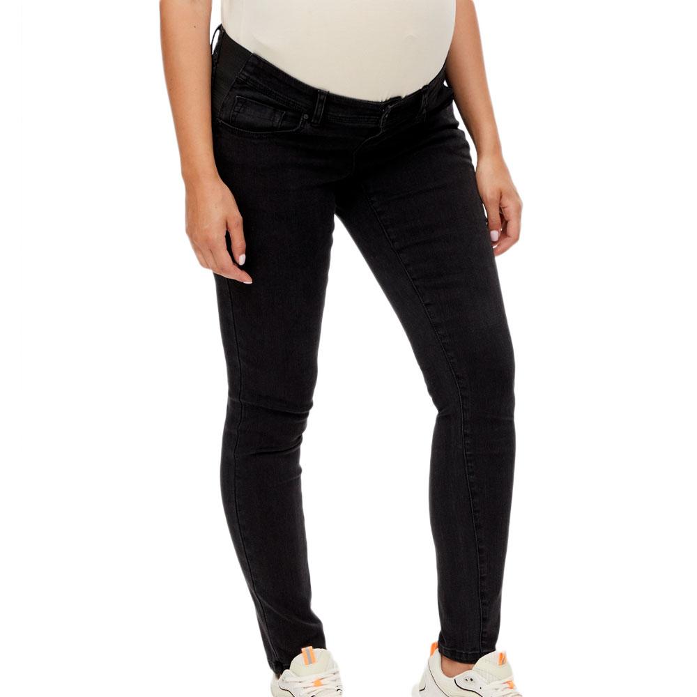 Slim Black Pregnancy Jeans Mamalicious Elastics affordable