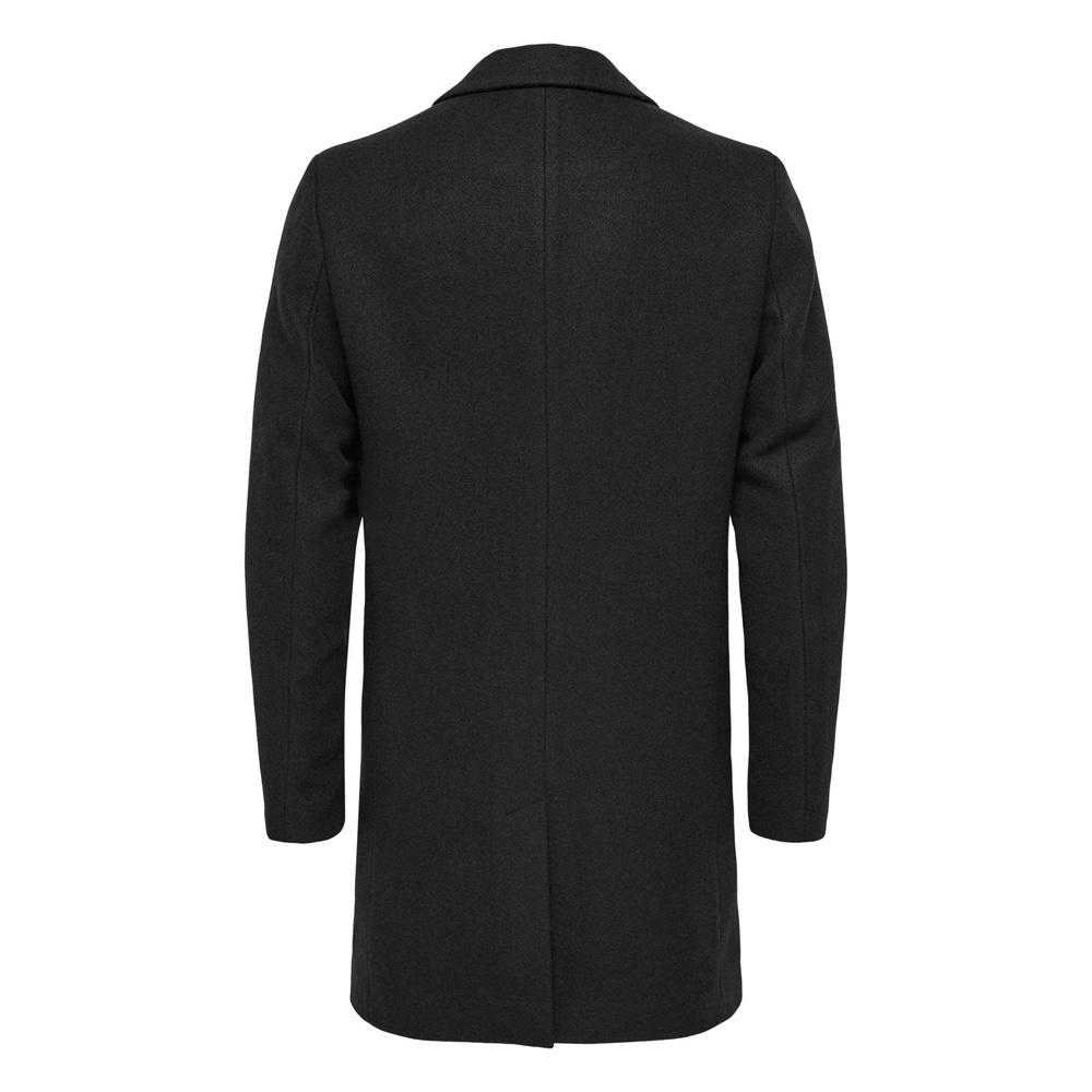 Only &amp; Sons Maylon Abrigo negro para hombre ver 2