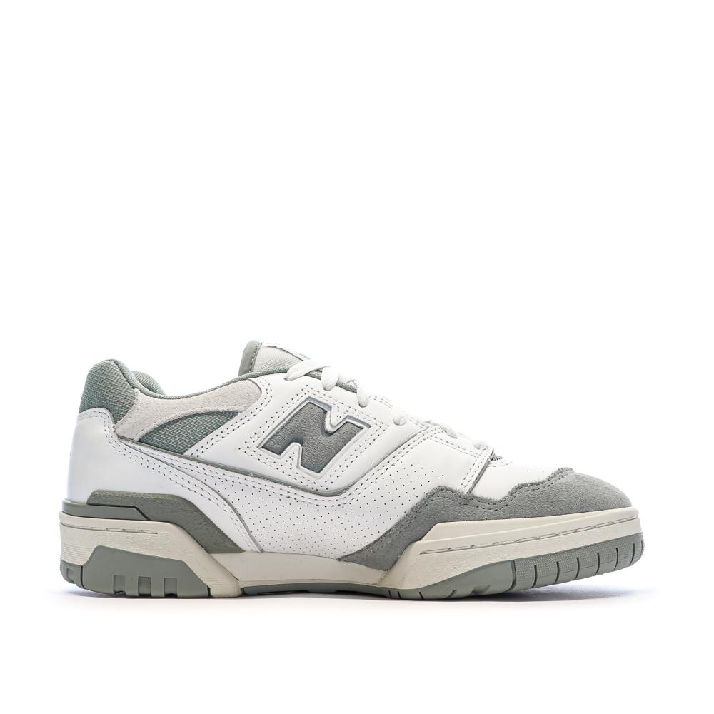 Baskets Blanches/Grises Femme New Balance Bb550 vue 2