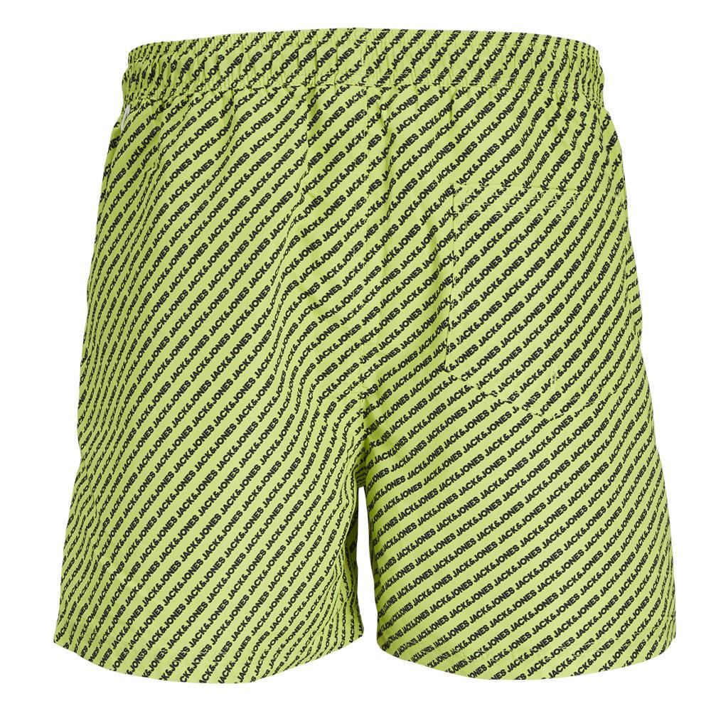 Jack &amp; Jones Fiji Boy's Grün/Schwarze Badeshorts Ansicht 2