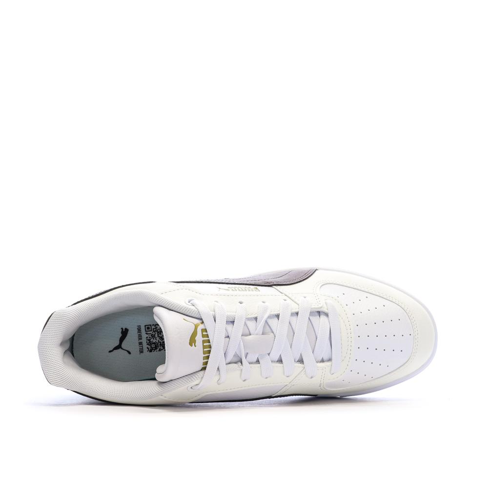 Puma Caven III Herren-Sneaker, Weiß/Dunkelbraun Ansicht 4