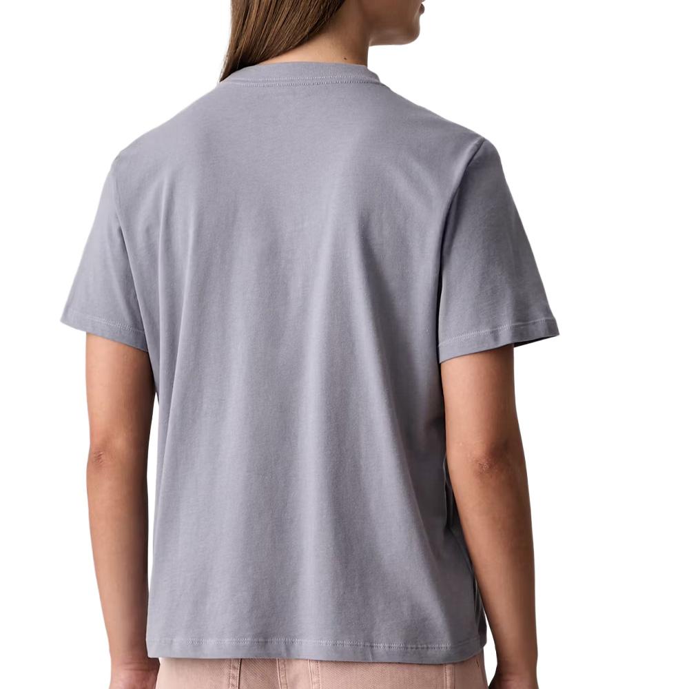 T-Shirt Gris Femme Calvin Klein Jeans Classic Seasonal vue 2