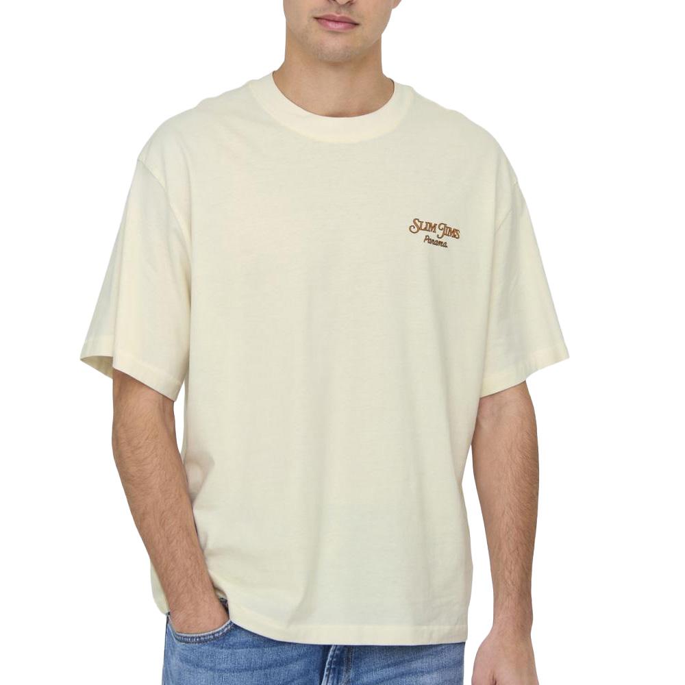 Beiges Herren-T-Shirt von Only & Sons, Modell „Malik“ günstig