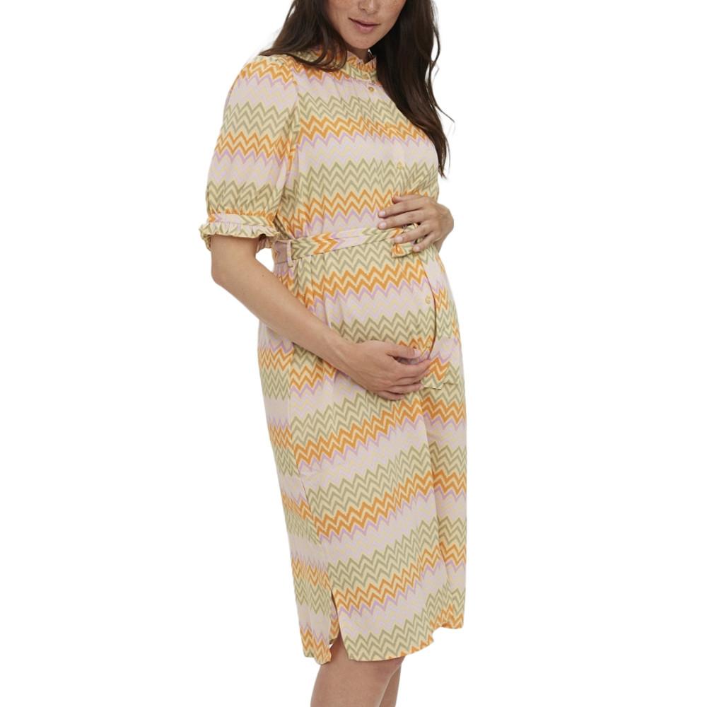 Robe de Grossesse Beige Femme Vero Moda Marternity Modga pas cher