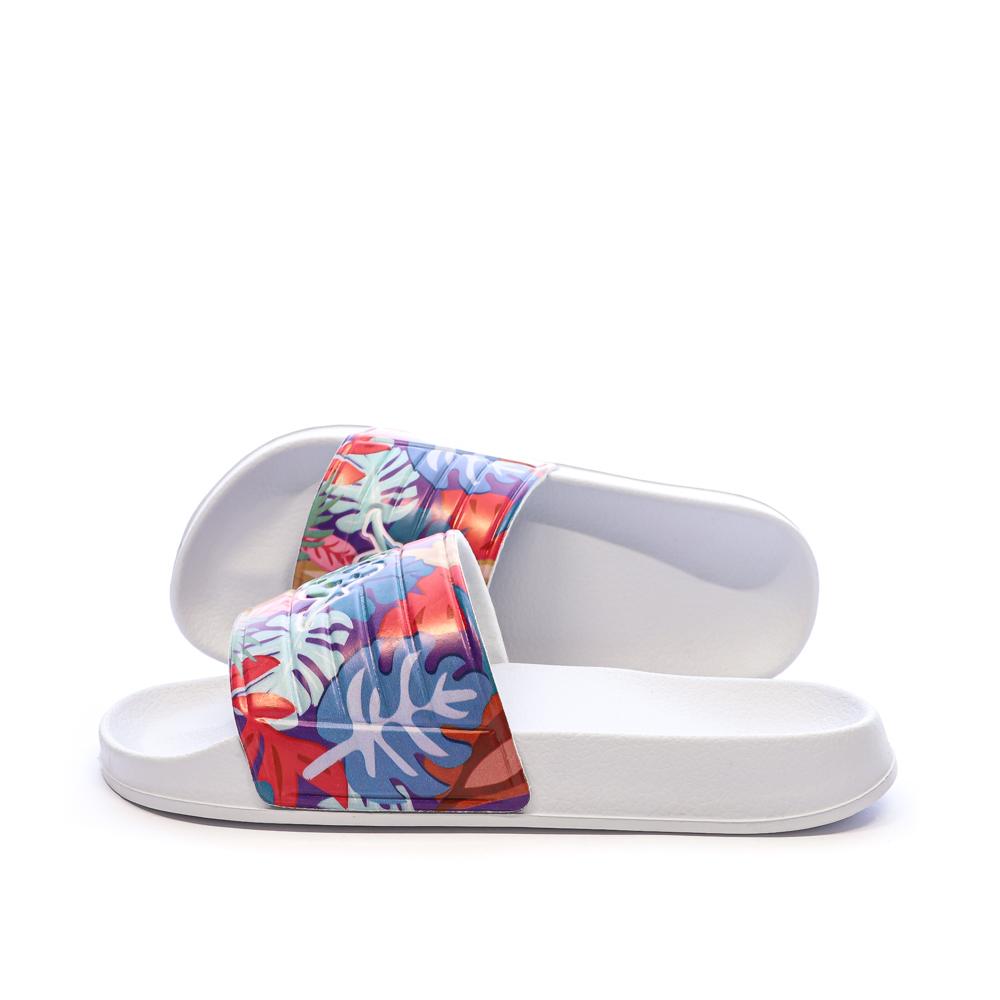 Claquettes Blanches Femme Kappa Sarty 2 pas cher