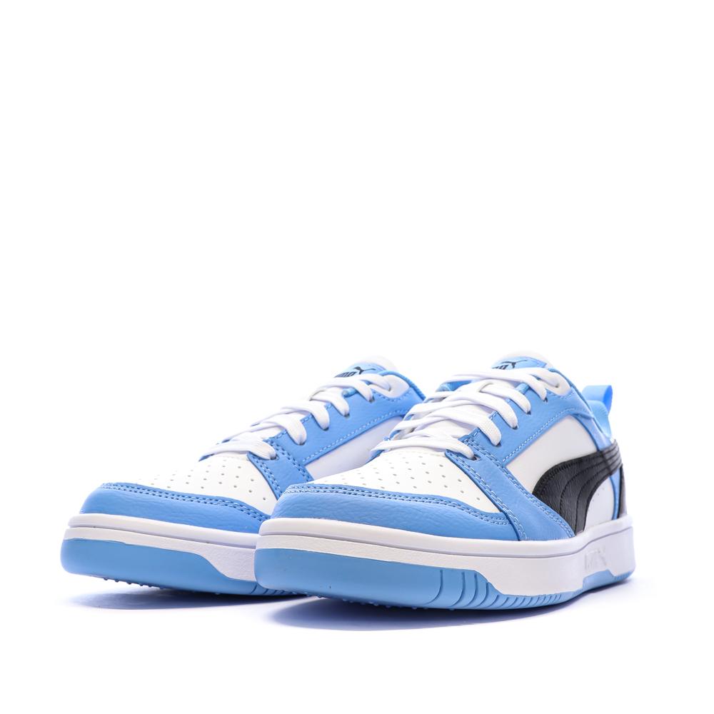 Baskets Turquoise/Blanc Garçon Rebound Low vue 6