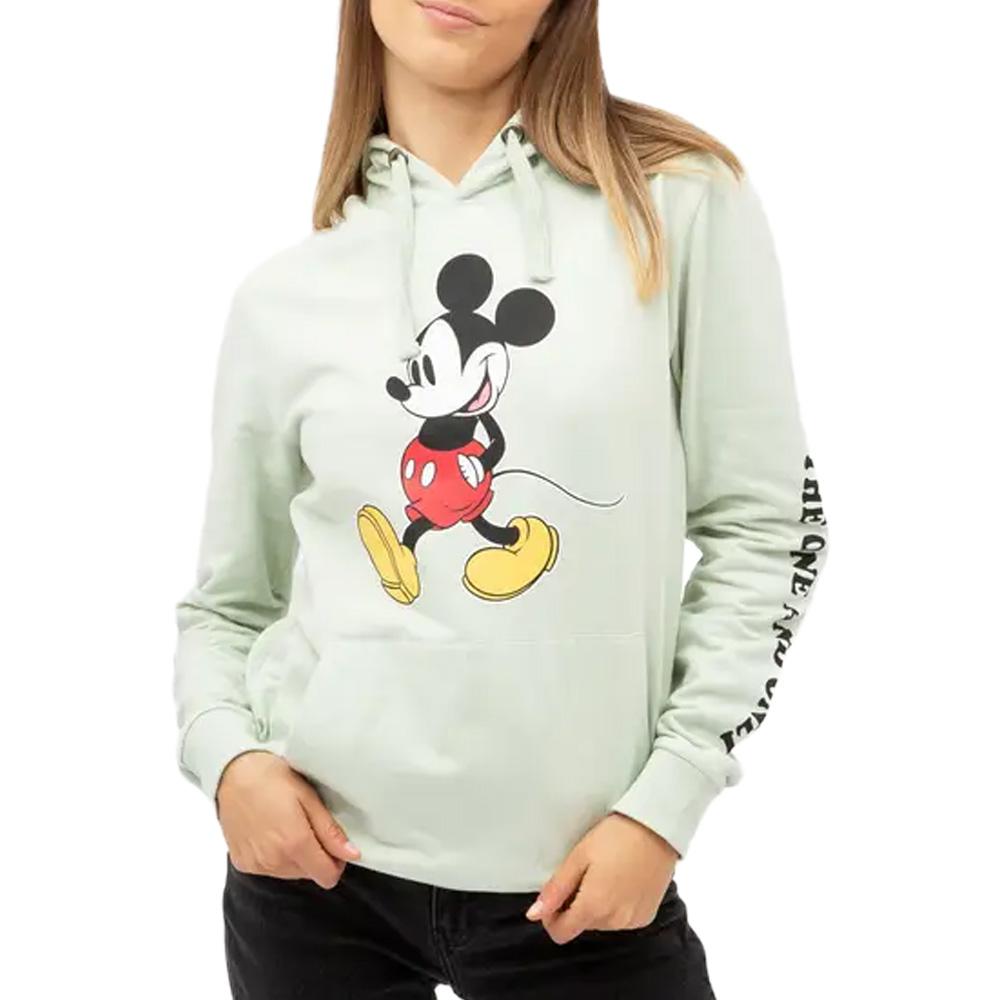 Grünes Damen-Kapuzensweatshirt Disney Mickey One & Only günstig