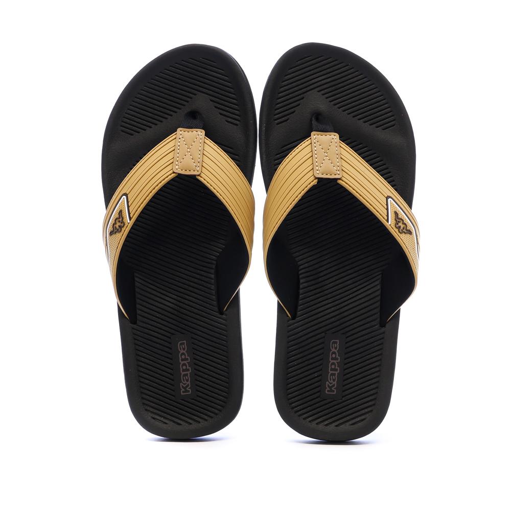 Kappa Seaf Flip-Flops für Herren, schwarz/camel Ansicht 3