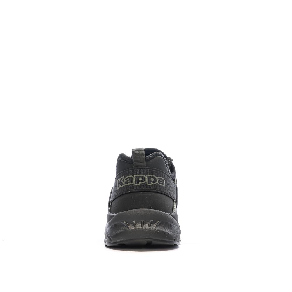 Schwarze/Khaki Jungen Sneakers Kappa San Puerto Lace Ansicht 3