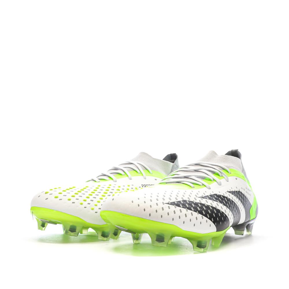 Adidas Predator Accuracy.1 FG Fußballschuh Weiß/Grau/Grün Ansicht 6