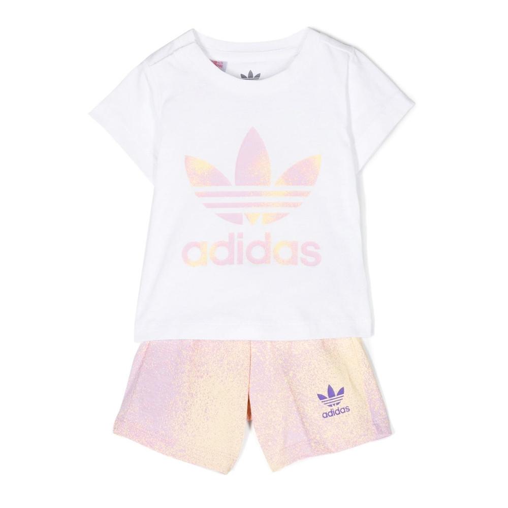 Adidas Girl's White/Yellow Set HK2909 affordable