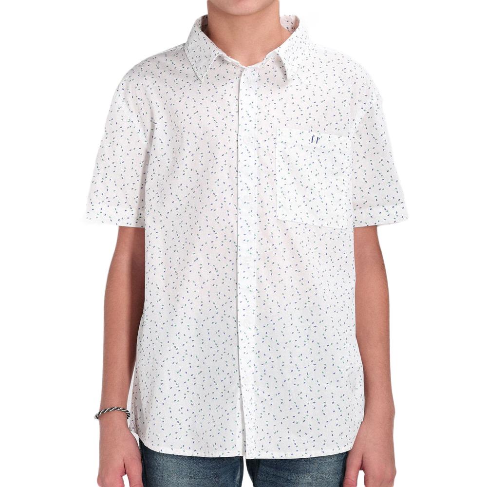 Boy's White Teddy Smith Hook Shirt affordable